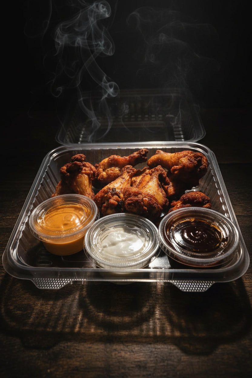 10pc. Wings With 3 Dips
