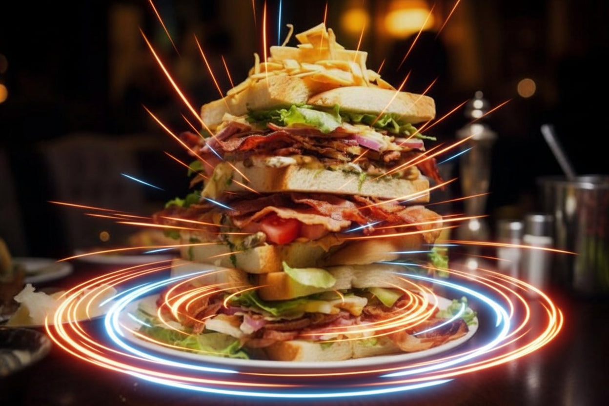 Turkey Club Beef Bacon Sandwich