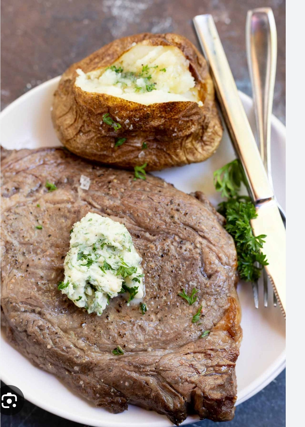 Tbone Steak with Califlower Mash Potatoes
